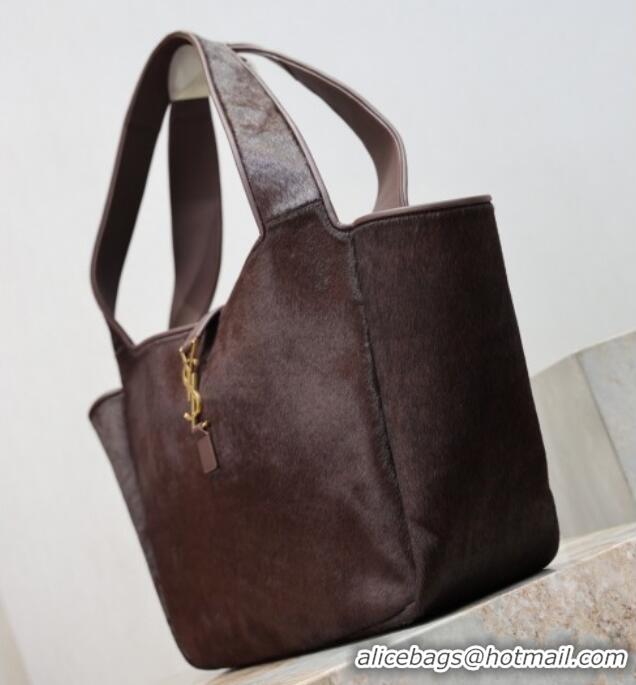Affordable Price Saint Laurent Bea Tote Bag in Pony Hair 763435 Coffee 2026