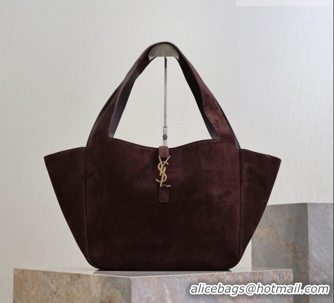 Super Quality Saint Laurent Bea Tote Bag in Suede 763435 Coffee 2026