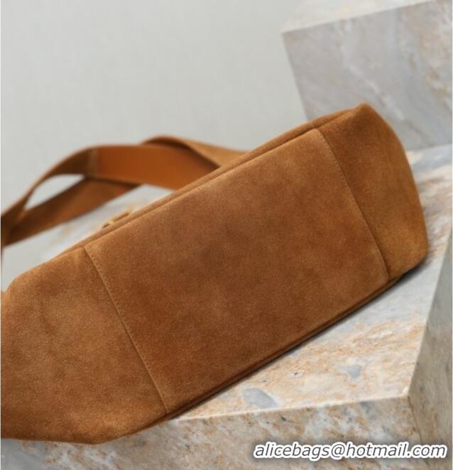 Reasonable Price Saint Laurent Bea Tote Bag in Suede 763435 Caramel 2026