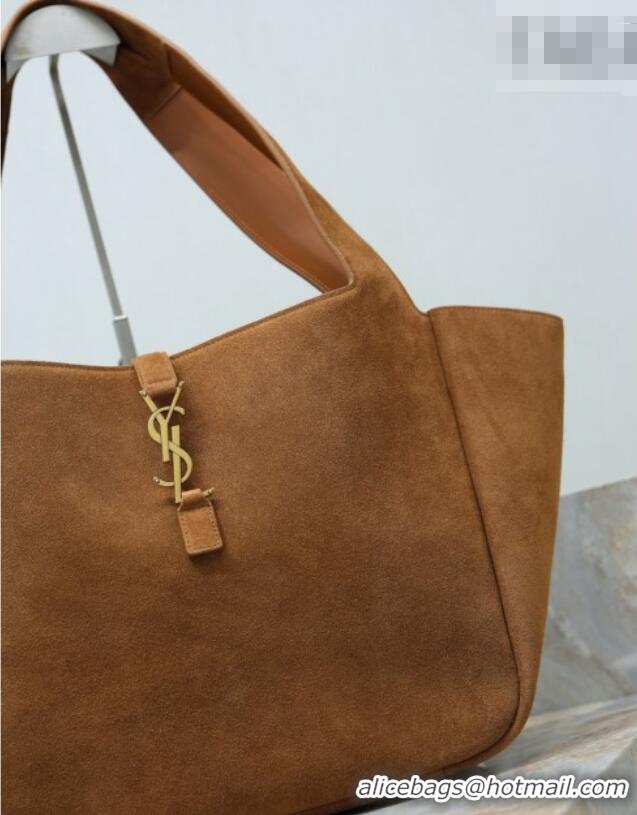Reasonable Price Saint Laurent Bea Tote Bag in Suede 763435 Caramel 2026