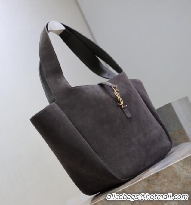 Good Taste Saint Laurent Bea Tote Bag in Suede 763435 Grey 2026