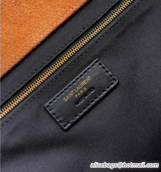 Buy Promotional Saint Laurent Icare Medium Shopping Bag in Quilted Suede 858191 Caramel 2026