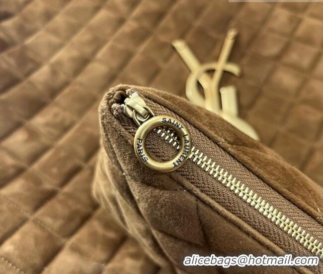 Best Quality Saint Laurent Icare Maxi Shopping Bag in Quilted Suede 698651 Brown 2026
