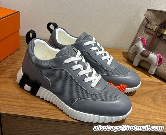 Most Popular Hermes Bouncing Sneakers in Fabric and Leather Grey2 1222034 2026