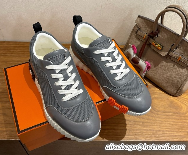 Most Popular Hermes Bouncing Sneakers in Fabric and Leather Grey2 1222034 2026