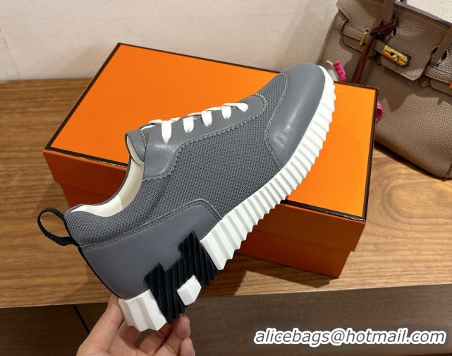 Most Popular Hermes Bouncing Sneakers in Fabric and Leather Grey2 1222034 2026