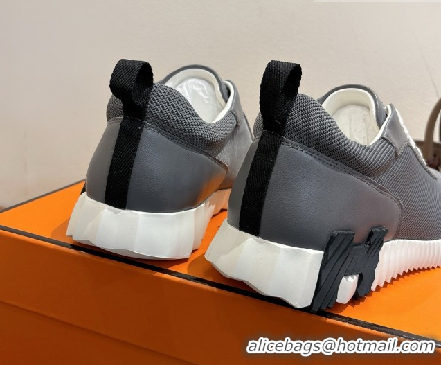 Most Popular Hermes Bouncing Sneakers in Fabric and Leather Grey2 1222034 2026