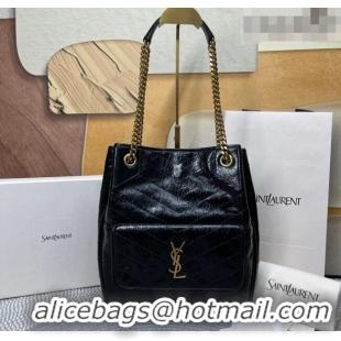 Buy Discount Saint Laurent Niki Small Shopping Bag in Shiny Vintage Leather 862295 Black 2026