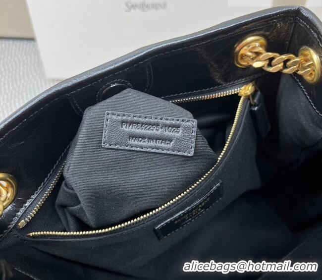 Buy Discount Saint Laurent Niki Small Shopping Bag in Shiny Vintage Leather 862295 Black 2026
