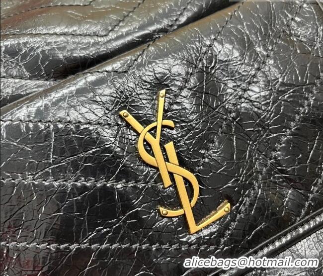 Buy Discount Saint Laurent Niki Small Shopping Bag in Shiny Vintage Leather 862295 Black 2026