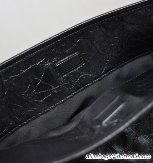 Super Quality Saint Laurent Niki Supple Bucket Bag in Vintage Leather 8443461 Black 2025