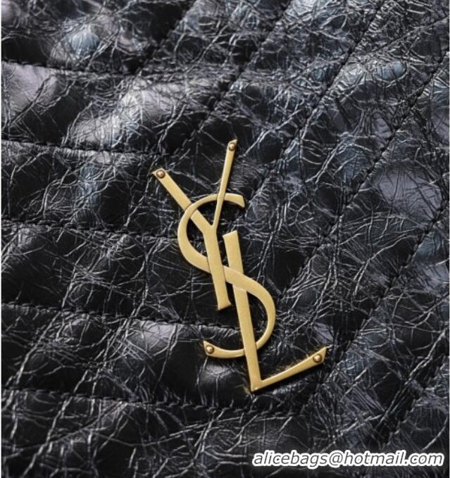 Super Quality Saint Laurent Niki Supple Bucket Bag in Vintage Leather 8443461 Black 2025