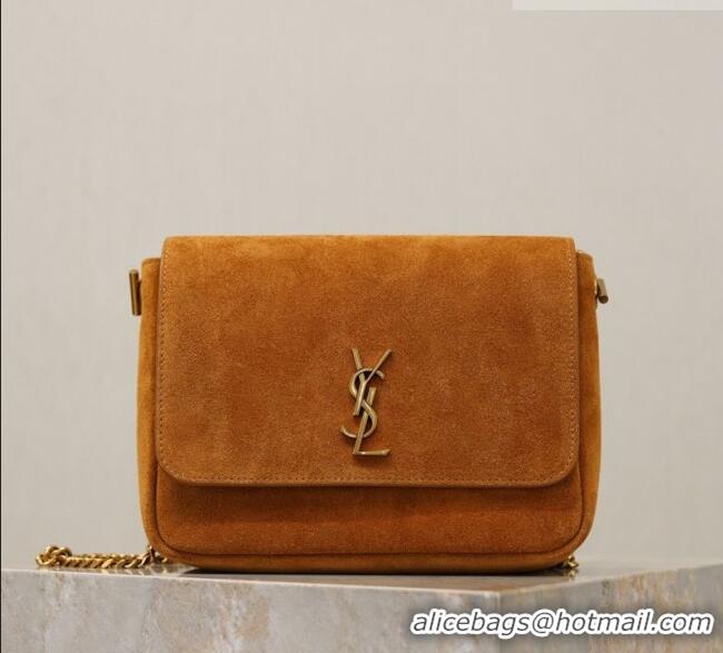 Good Quality Saint Laurent Kate Chain Bag in Suede 544116 Clay Yellow 2026
