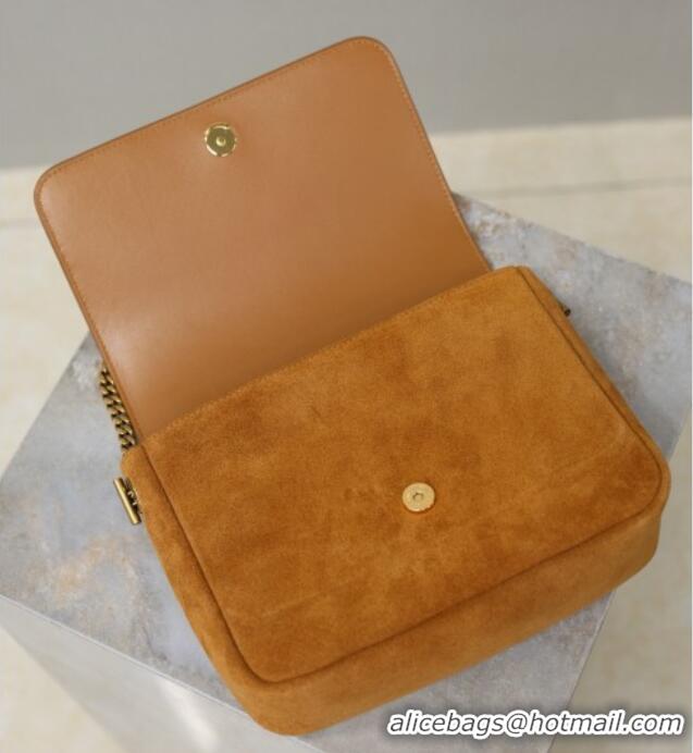 Good Quality Saint Laurent Kate Chain Bag in Suede 544116 Clay Yellow 2026