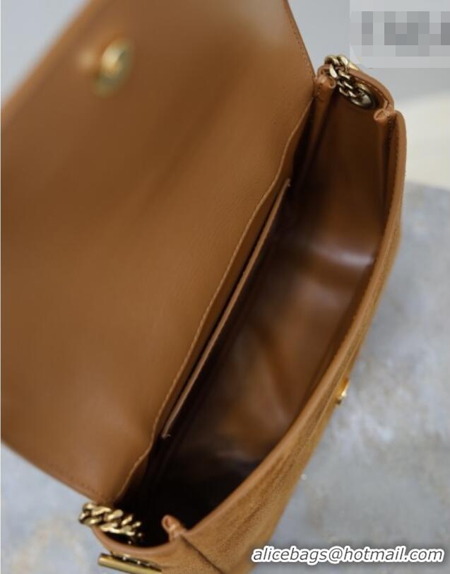 Good Quality Saint Laurent Kate Chain Bag in Suede 544116 Clay Yellow 2026