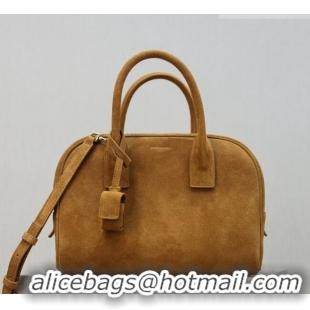 Super Quality Saint Laurent SAC DE JOUR Boston Bag in Suede 851694 Caramel 2026