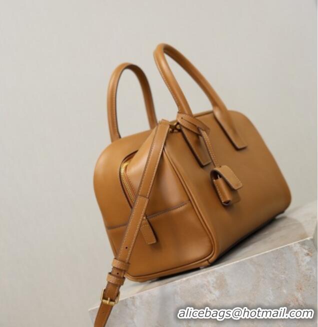 Famous Brand Saint Laurent SAC DE JOUR Boston Bag in Smooth Leather 851694 Brown 2026