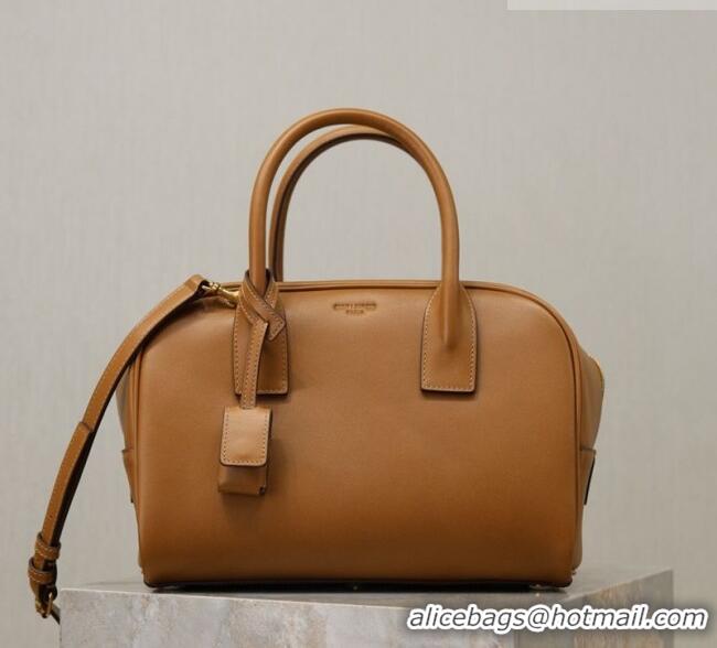 Famous Brand Saint Laurent SAC DE JOUR Boston Bag in Smooth Leather 851694 Brown 2026