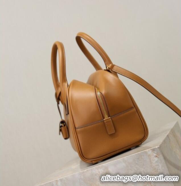 Famous Brand Saint Laurent SAC DE JOUR Boston Bag in Smooth Leather 851694 Brown 2026