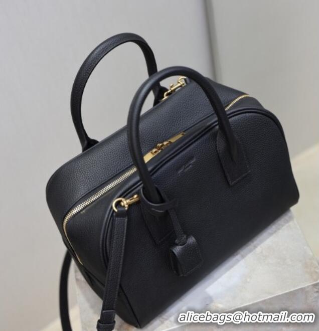 Super Quality Saint Laurent SAC DE JOUR Boston Bag in Grained Leather 851694 Black 2026