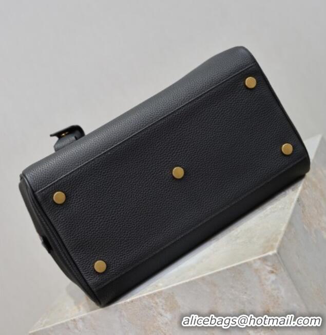 Super Quality Saint Laurent SAC DE JOUR Boston Bag in Grained Leather 851694 Black 2026