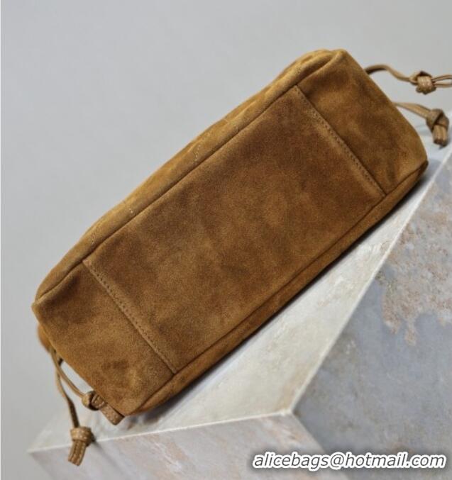 Best Price Saint Laurent Jamie Shoulder Pouch Bag in Suede 862712 Caramel 2026