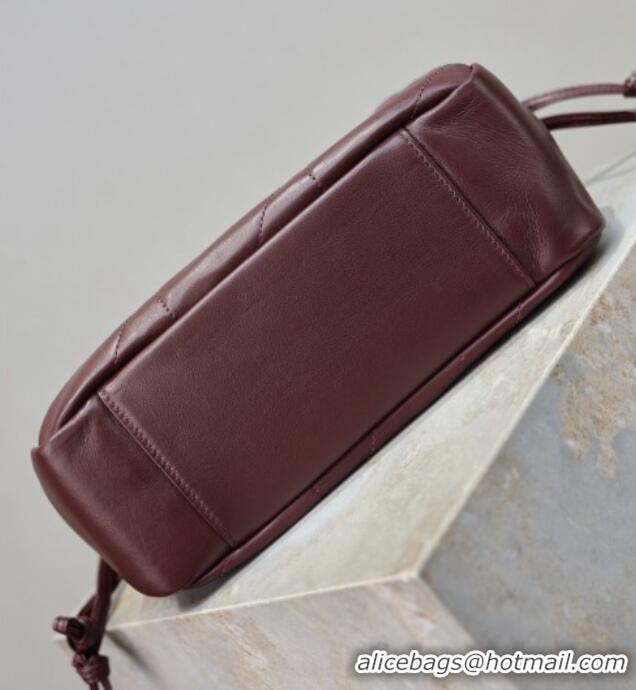 Top Grade Saint Laurent Jamie Shoulder Pouch Bag in Lambskin Leather 862712 Burgundy 2026