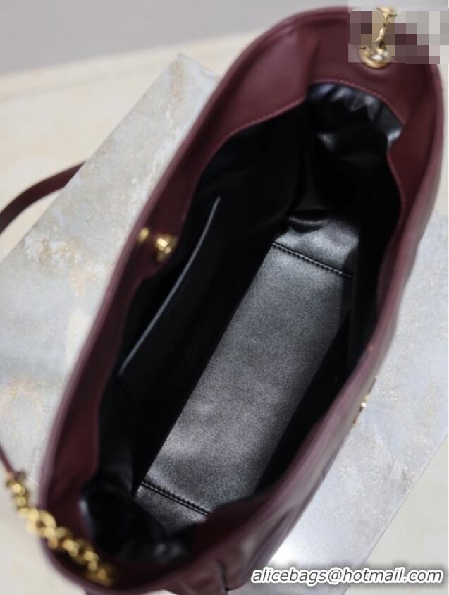 Top Grade Saint Laurent Jamie Shoulder Pouch Bag in Lambskin Leather 862712 Burgundy 2026
