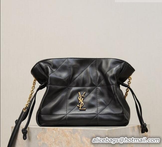 Best Price Saint Laurent Jamie Shoulder Pouch Bag in Lambskin Leather 862712 Black 2026