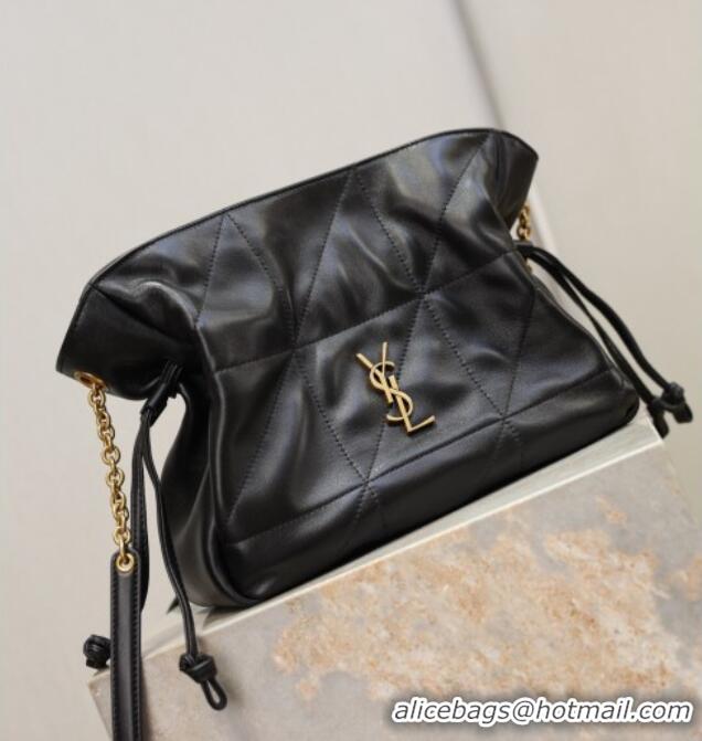 Best Price Saint Laurent Jamie Shoulder Pouch Bag in Lambskin Leather 862712 Black 2026