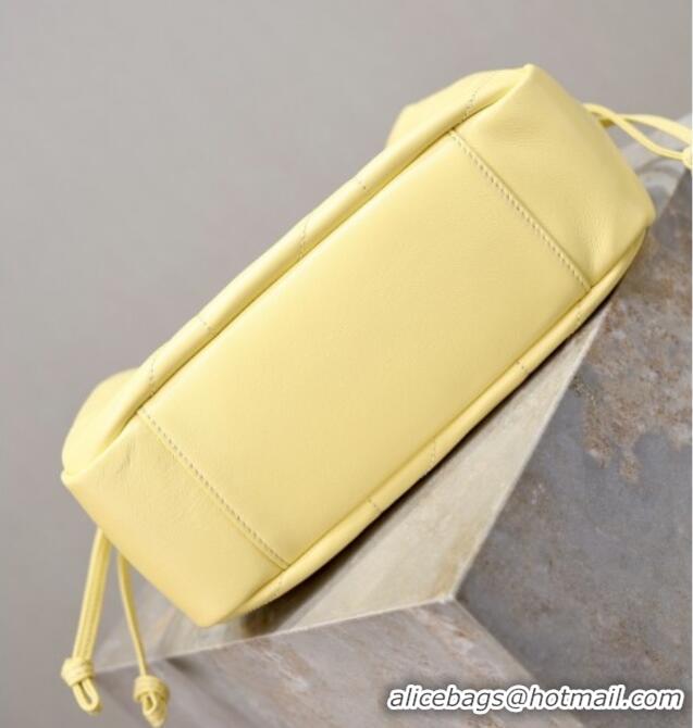 Luxury Discount Saint Laurent Jamie Shoulder Pouch Bag in Lambskin Leather 862712 Lemon Yellow 2026