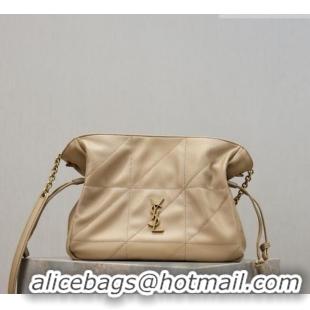 Top Grade Saint Laurent Jamie Shoulder Pouch Bag in Lambskin Leather 862712 Apricot 2026