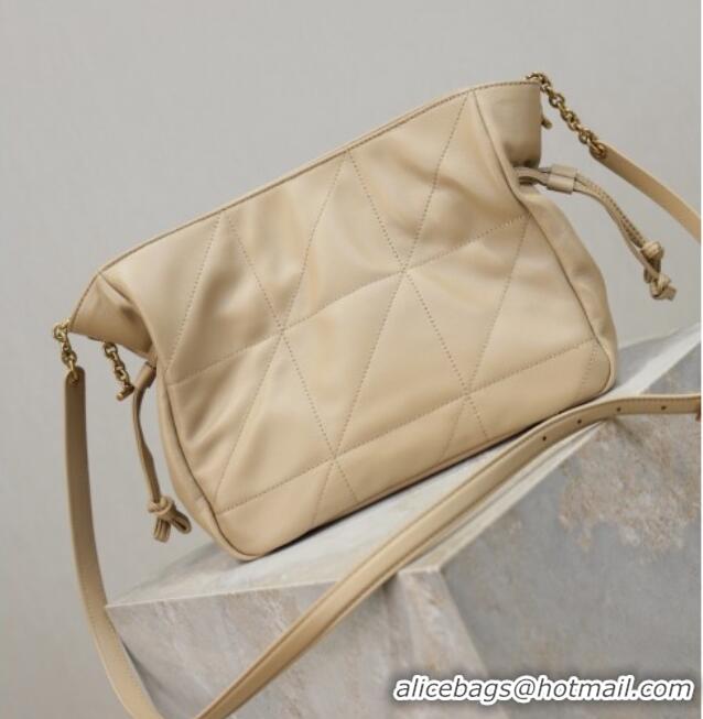 Top Grade Saint Laurent Jamie Shoulder Pouch Bag in Lambskin Leather 862712 Apricot 2026