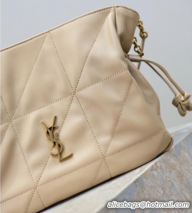 Top Grade Saint Laurent Jamie Shoulder Pouch Bag in Lambskin Leather 862712 Apricot 2026