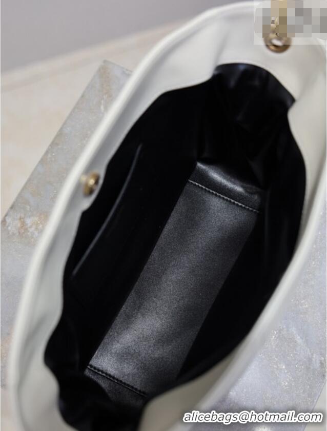 Best Quality Saint Laurent Jamie Shoulder Pouch Bag in Lambskin Leather 862712 White 2026