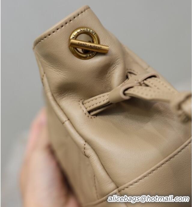 Luxury Cheap Saint Laurent Jamie Mini Shoulder Pouch Bag in Lambskin Leather 859174 Apricot 2026