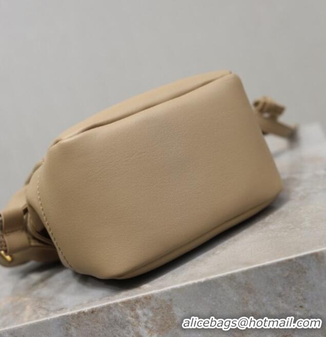 Luxury Cheap Saint Laurent Jamie Mini Shoulder Pouch Bag in Lambskin Leather 859174 Apricot 2026
