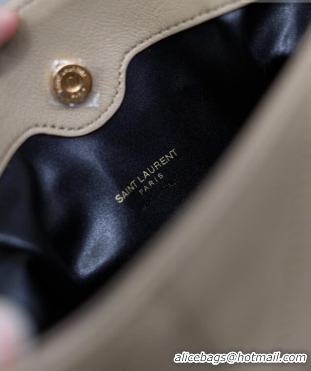 Luxury Cheap Saint Laurent Jamie Mini Shoulder Pouch Bag in Lambskin Leather 859174 Apricot 2026