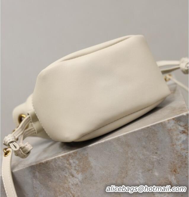Top Quality Saint Laurent Jamie Mini Shoulder Pouch Bag in Lambskin Leather 859174 White 2026
