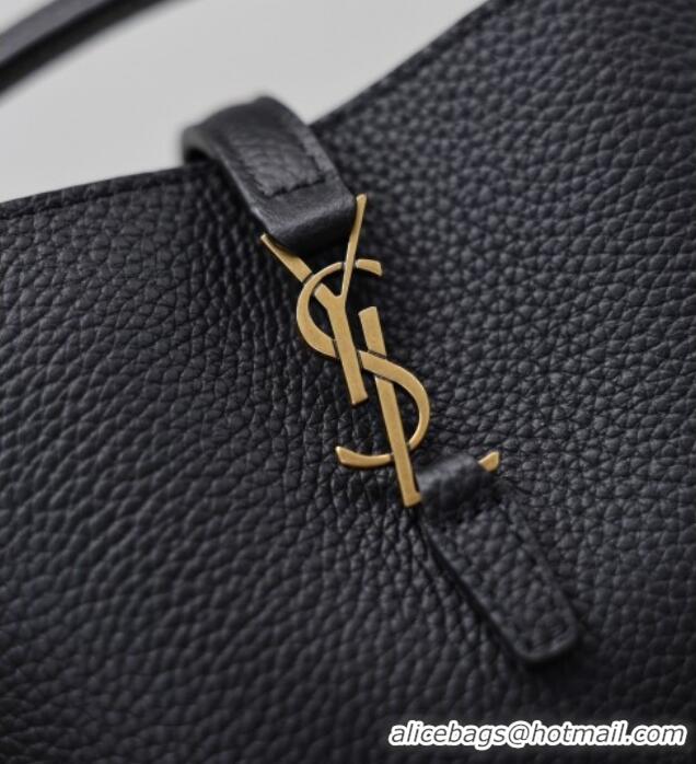 Best Quality Saint Laurent LE 37 Mini Bucket Bag in Grained leather 765870 Black 2026