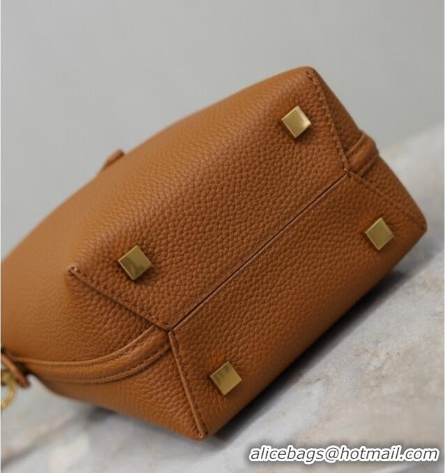 Promotional Saint Laurent LE 37 Mini Bucket Bag in Grained leather 765870 Clay Yellow 2026