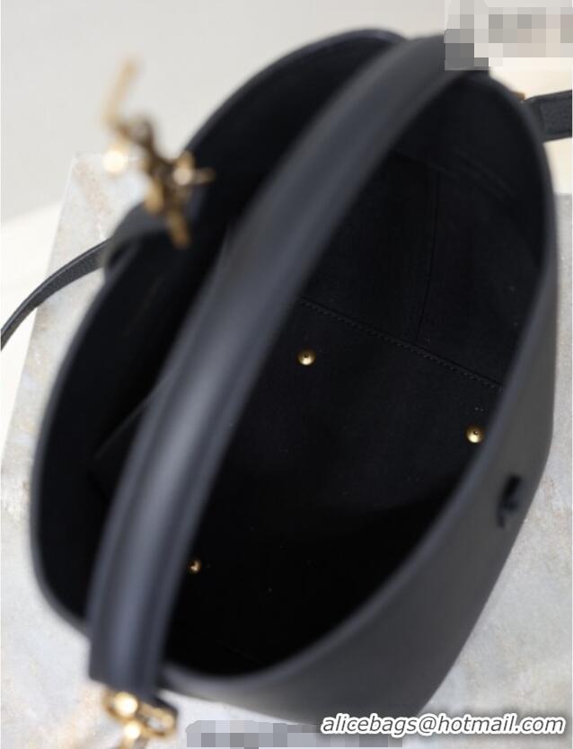 Top Grade Saint Laurent LE 37 Small Bucket Bag in Grained leather 749036 Black 2026