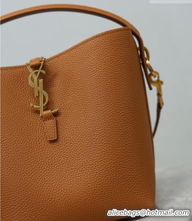 Promotional Saint Laurent LE 37 Small Bucket Bag in Grained leather 749036 Clay Yellow 2026