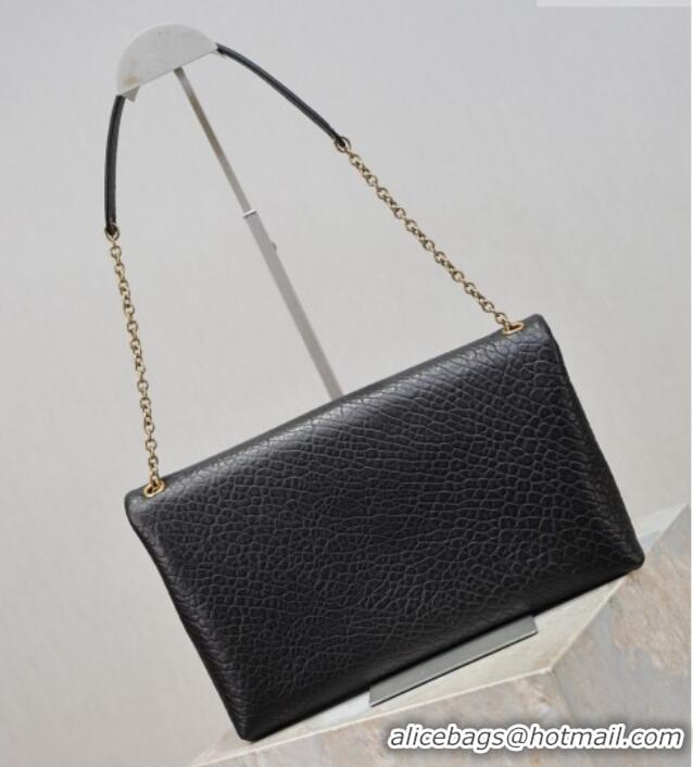 Market Sells Saint Laurent Cassandre Large Envelope Pouch in Grained Leather with Chain 769307 Black 2025