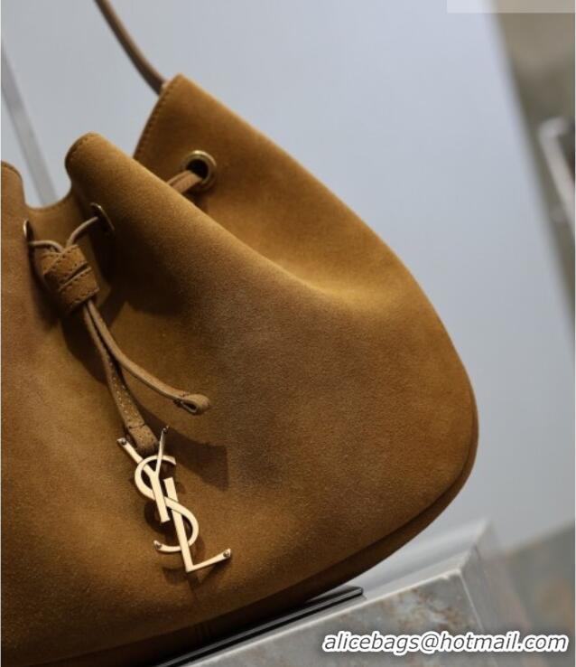 Buy Fashionable Saint Laurent Paris Vii Small Hobo Bag in Suede 796626 Clay 2025