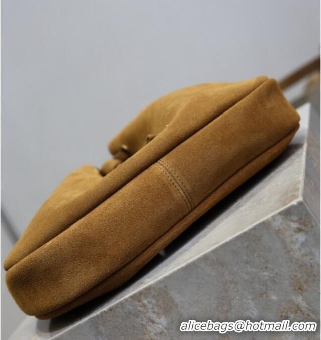 Buy Fashionable Saint Laurent Paris Vii Small Hobo Bag in Suede 796626 Clay 2025