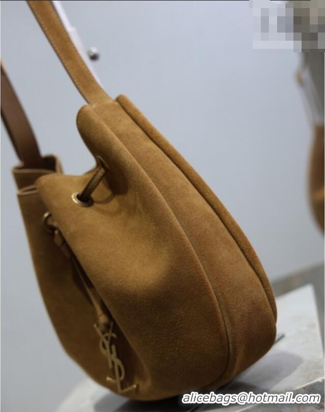 Buy Fashionable Saint Laurent Paris Vii Small Hobo Bag in Suede 796626 Clay 2025