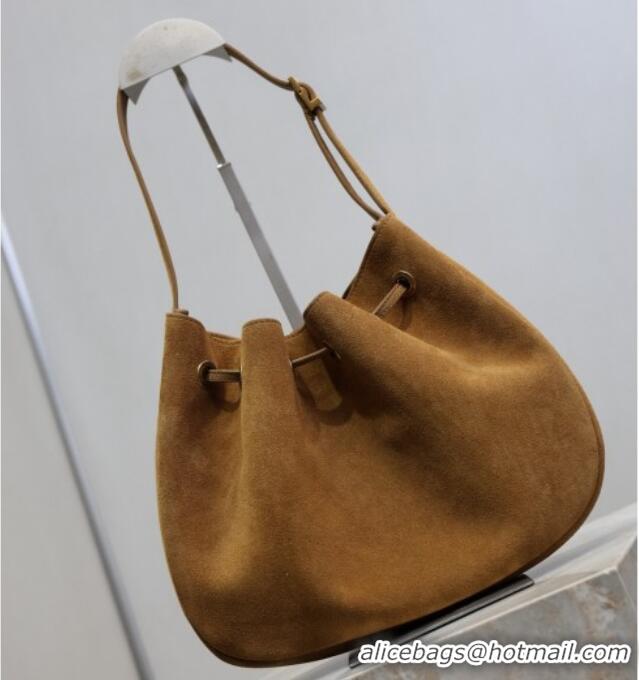 Buy Fashionable Saint Laurent Paris Vii Small Hobo Bag in Suede 796626 Clay 2025