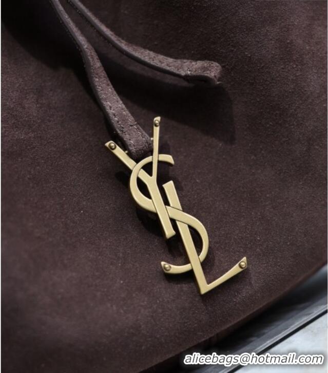 Good Taste Saint Laurent Paris Vii Small Hobo Bag in Suede 796626 Coffee 2025