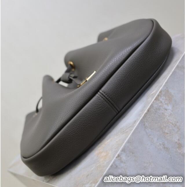 Luxury Cheap Saint Laurent Paris Vii Small Hobo Bag in Grained Leather 796626 Green 2025